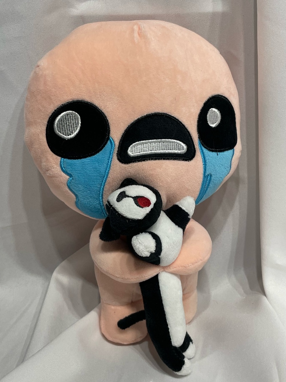 12” The Binding of Isaac plush with removable plush cat named Guppy EUC